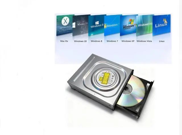 Alt view image 6 of 7 - AJMRTC 3.5 Inch SATA Internal Desktop DVD RW Burner Drive, DVD CD Reader Writer M-DISC Supported, 16X DVD Read 24X DVD Burn, Compatible with Windows XP/Vista/8/10 PC Optical Disc Player