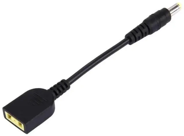 Alt view image 4 of 4 - 10cm Laptop Power Conversion Cable, 1st Gen Big Square Female to 5.5×2.5mm Male DC Charging Connector Cord