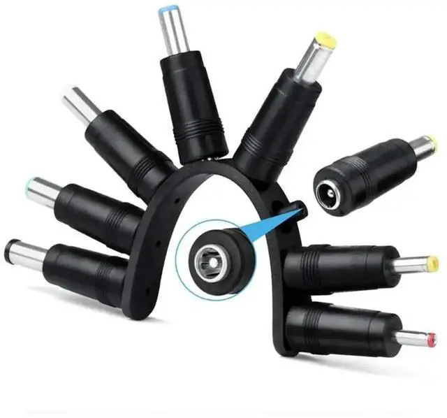 Alt view image 2 of 3 - 8 in 1 DC 5.5×2.1mm Male Power Cable, Multi DC Tip Connector Kit for Laptop Router CCTV LED