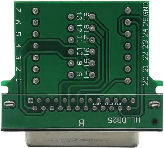 Alt view image 3 of 7 - DB25 Male Solder-Free Breakout Board Terminal Connector Signal Module with Housing Long Bolts Nuts