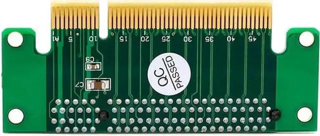 Alt view image 6 of 6 - 90 Degree Left Angle PCIe X8 Riser Card PCI Express X8 Socket Converter Adapter For 1U Server PC