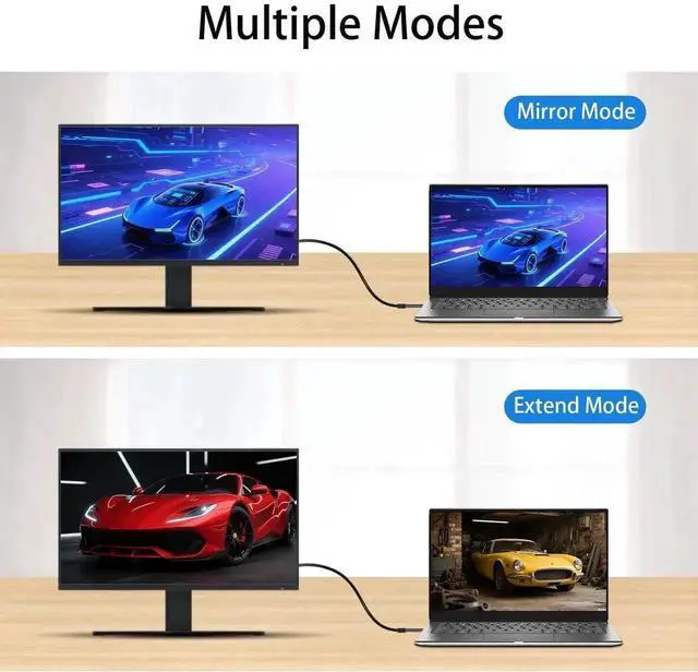 Alt view image 5 of 7 - 3 Pack Uni-Directional DP Male to HDMI Female Adapter Support 4K@30Hz For PC Laptop Monitor TV Home Office Gaming Streaming