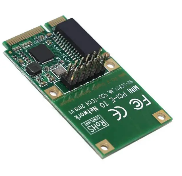 Alt view image 7 of 7 - Mini PCI-E Gigabit Ethernet Card, 10/100/1000 Mbps RJ45 LAN Adapter Support XP Win7 Win10