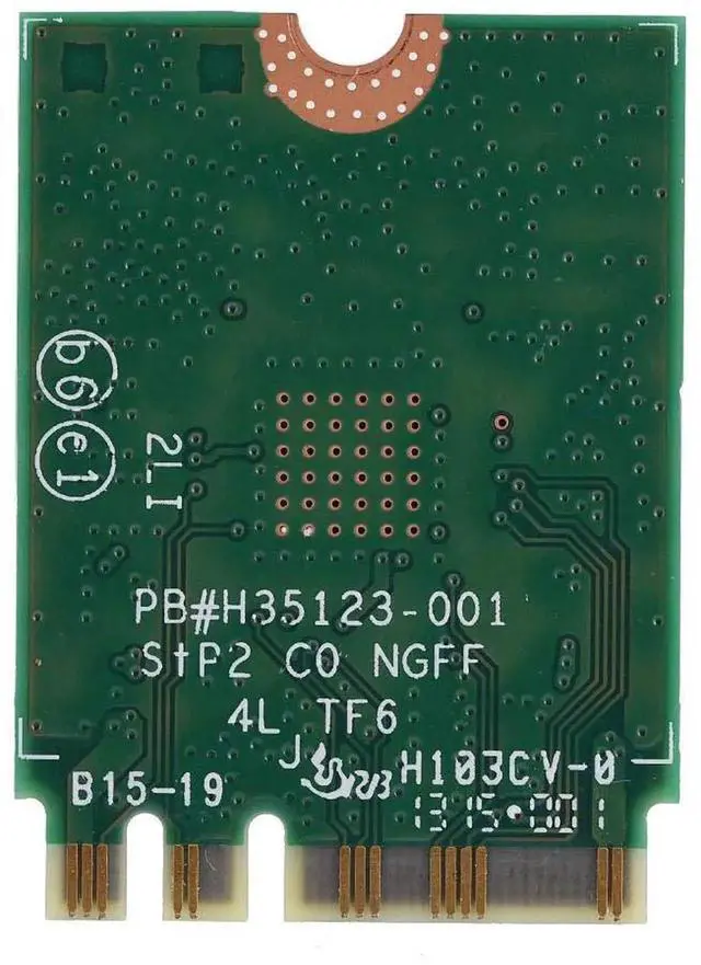 Alt view image 2 of 7 - NGFF M.2 AC7265 WiFi Card, Dual Band 2.4G+5GHz Wireless Adapter with Bluetooth, 802.11 a/b/g/n/ac Standard