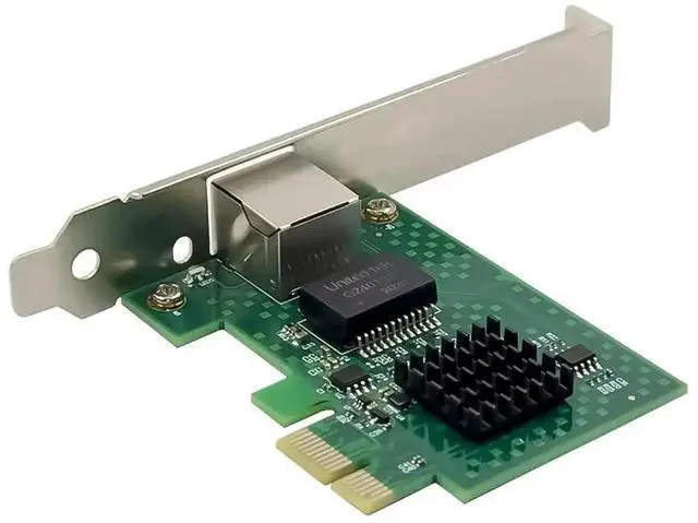 Alt view image 3 of 7 - PCIe 3.1 2.5GBase-T NIC with Intel I225-V Chip, 2500/1000/100Mbps RJ45 LAN Card + 3ft Cat8 Cable, Low Profile Bracket for Win10/11