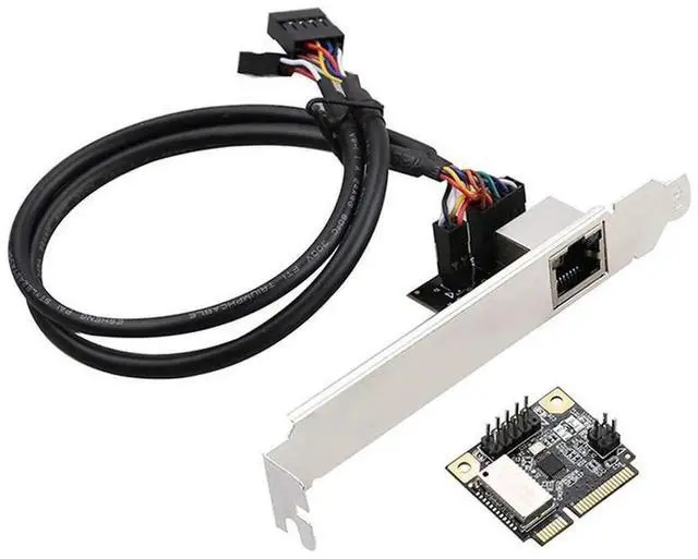 Main image of Multi-form Gigabit Ethernet Adapter, RTL8111H Chip 1-Port 10/100/1000Mbps LAN Card, Support M.2 B/M Key & Mini PCIE Interface