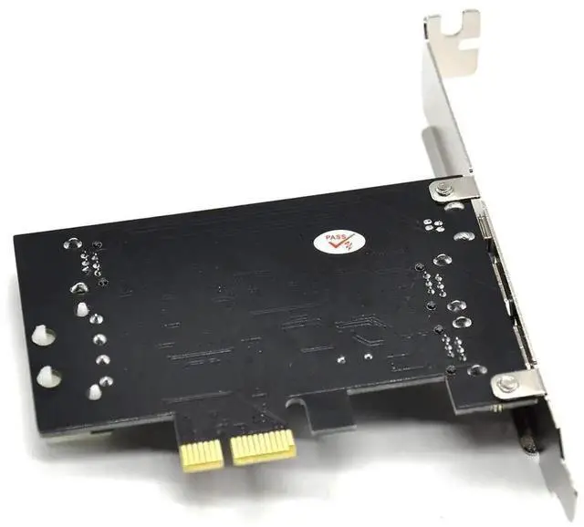 Alt view image 4 of 7 - PCIe IEEE 1394 Firewire Card, 4-Port 1394a Firewire 800 Adapter (3×6Pin +1×4Pin), Compatible Win7/8/10 Mac OS, Low Profile Bracket + Firewire Cable Included