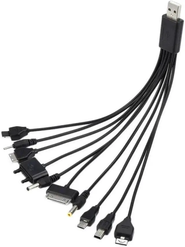 Alt view image 3 of 5 - 10 in 1 Multi USB Charging Cable, Universal Multi Tips Portable Fast Charger Cord for Multiple Phones & Small Electronics