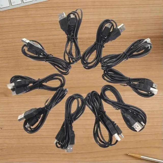 Alt view image 2 of 3 - 10 Pack 1M USB Charging Cables, Fast Charger Power Cord Compatible with PS3 Game Controllers