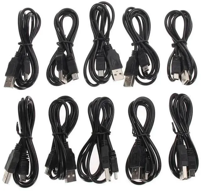 Alt view image 3 of 3 - 10 Pack 1M USB Charging Cables, Fast Charger Power Cord Compatible with PS3 Game Controllers