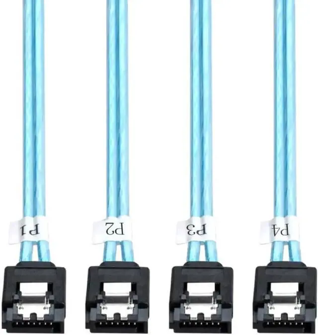 Alt view image 2 of 3 - 1m Mini SAS SFF-8643 Host to 4 SATA 7Pin Breakout Cable, 6Gbps Internal Server RAID Hard Drive Data Cable 100cm