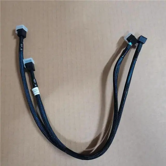 Main image of H3Y5T Dual SFF-8643 SAS RAID Hard Drive Cable for Dell PowerEdge T330 T430 T630 Tower Server PERC Array Card to 8-Bay Backplane