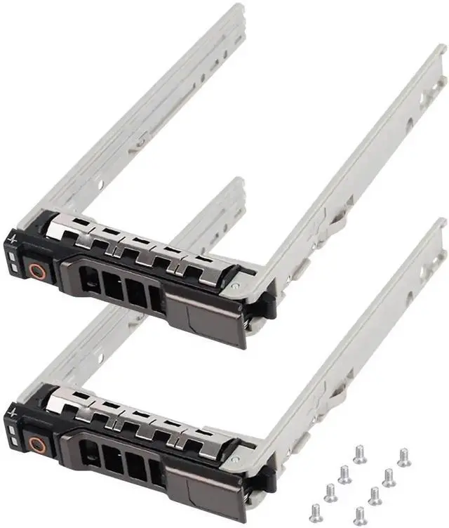 Main image of 2 Pack 2.5" HDD SSD Tray Caddy 8FKXC 08FKXC with Mount Screws for Dell PowerEdge R610 R620 R710 T710 R720 R815 R820 R630 T630 R730 Server