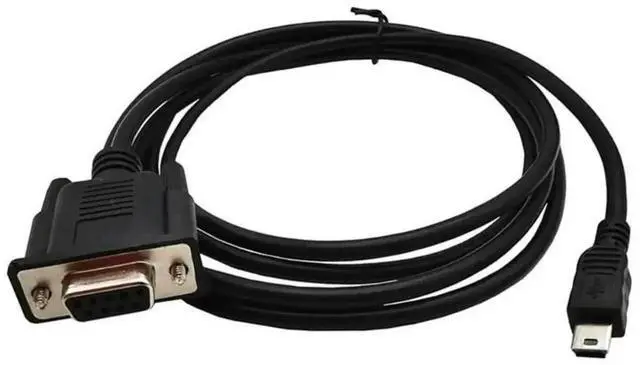 Main image of 1.8m Mini USB 5Pin Male to RS232 DB9 9Pin Female Serial Extension Cable Adapter