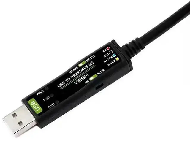 Alt view image 4 of 4 - USB to RS232 RS485 Serial Cable FT232RNL Chip 4Pin Terminal with Power & Signal LED Indicator Multi System Compatible