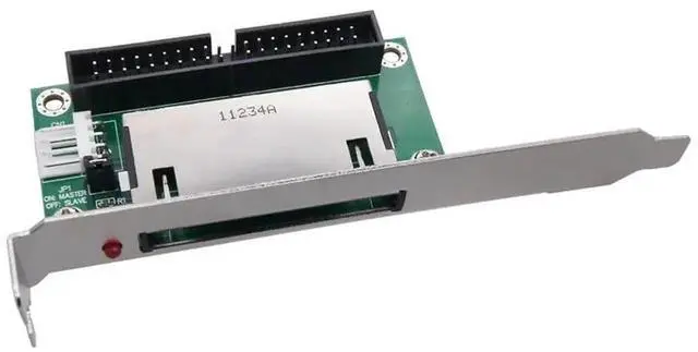 Alt view image 3 of 6 - Compact Flash to 40/39-Pin IDE Bootable Adapter Card with PCI Bracket Panel, CF Memory Card to Desktop IDE Storage Converter