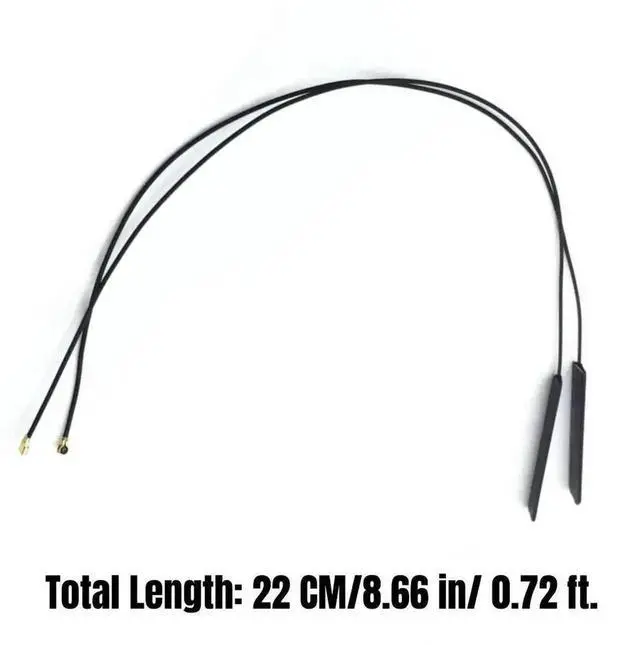 Alt view image 5 of 6 - 2 Pack M.2 NGFF WiFi Antennas Compatible with Intel AX210 AX211 AX411 AX200 AX201 AC9260 Series Wireless Cards