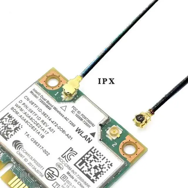 Main image of 2 Pack Mini PCI-E Laptop Internal WiFi Bluetooth Antennas, Universal Yellow Film Wireless Card Antenna