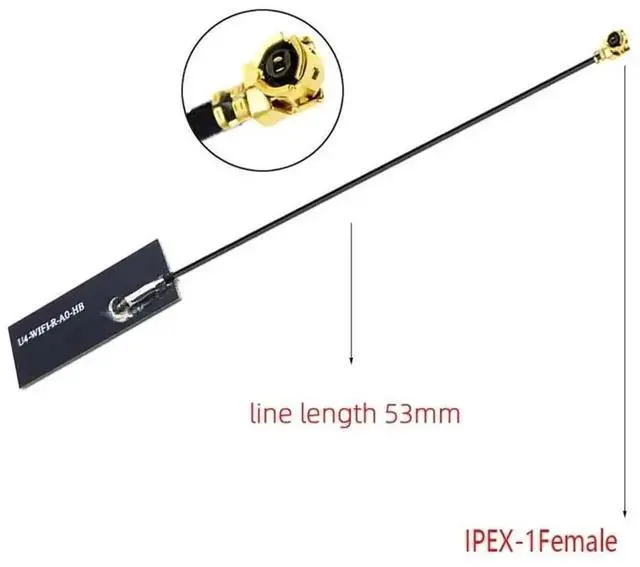 Alt view image 5 of 6 - 2 Pack Mini PCI-E Laptop Internal WiFi Bluetooth Antennas, Universal Yellow Film Wireless Card Antenna