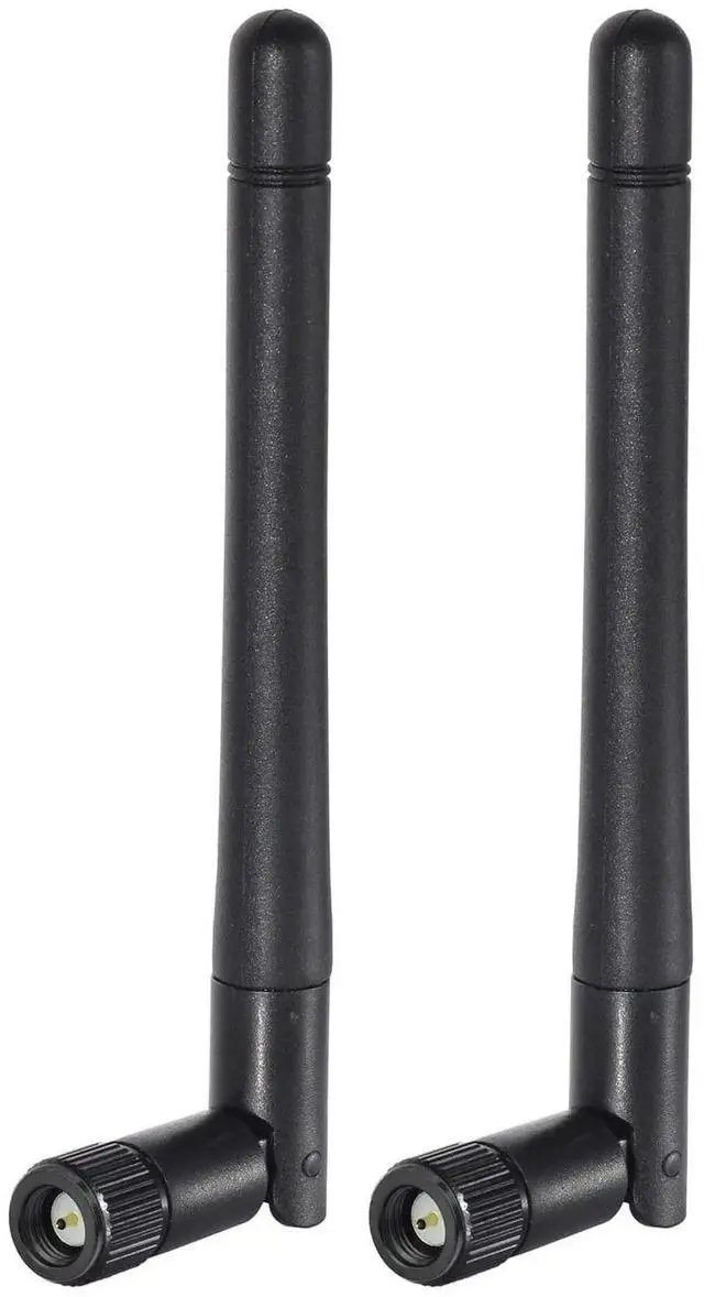 Main image of 2 Pack 3dBi Dual Band SMA Male WiFi Antenna for Wireless Security IP Camera, Surveillance DVR & Vehicle Rear View Monitor