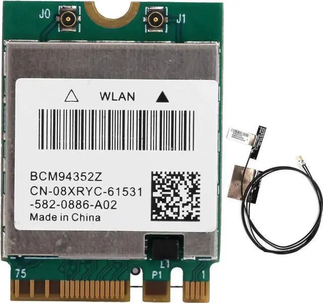 Alt view image 2 of 6 - BCM94352Z M.2 NGFF Dual Band WiFi Bluetooth 4.0 Wireless Card 802.11ac WLAN Adapter with 2 Internal Antennas