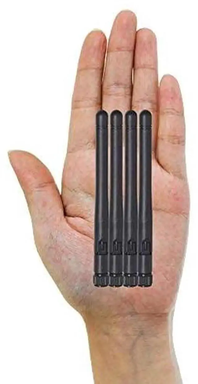 Alt view image 7 of 7 - 4 Pack 3dBi MIMO Dual Band RP-SMA Male WiFi Antenna 2.4GHz/5GHz/5.8GHz for Router, WiFi Card, USB Adapter & Wireless IP Camera
