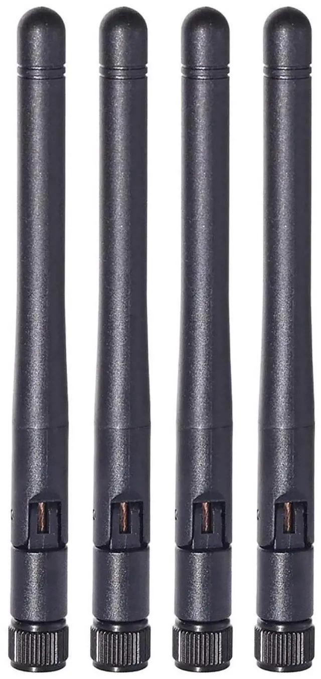Main image of 4 Pack 3dBi SMA Male Dual Band WiFi Antenna 2.4GHz/5GHz/5.8GHz for Wireless IP Camera, Surveillance DVR & Truck Rear View Monitor