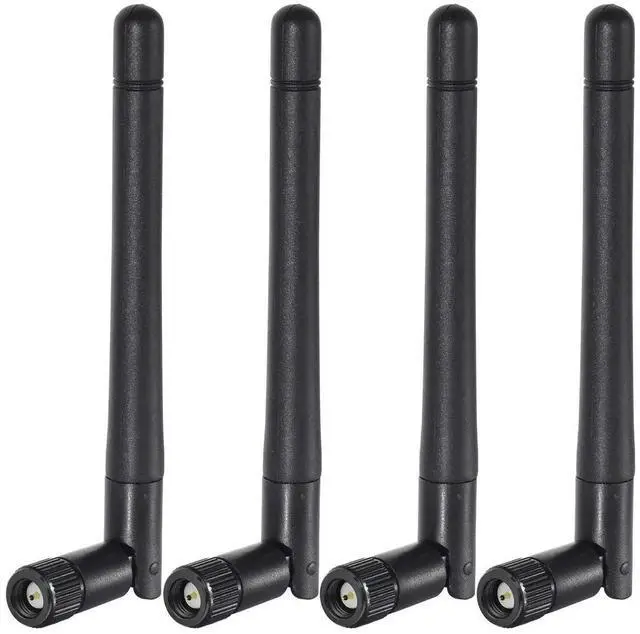 Alt view image 3 of 7 - 4 Pack 3dBi SMA Male Dual Band WiFi Antenna 2.4GHz/5GHz/5.8GHz for Wireless IP Camera, Surveillance DVR & Truck Rear View Monitor