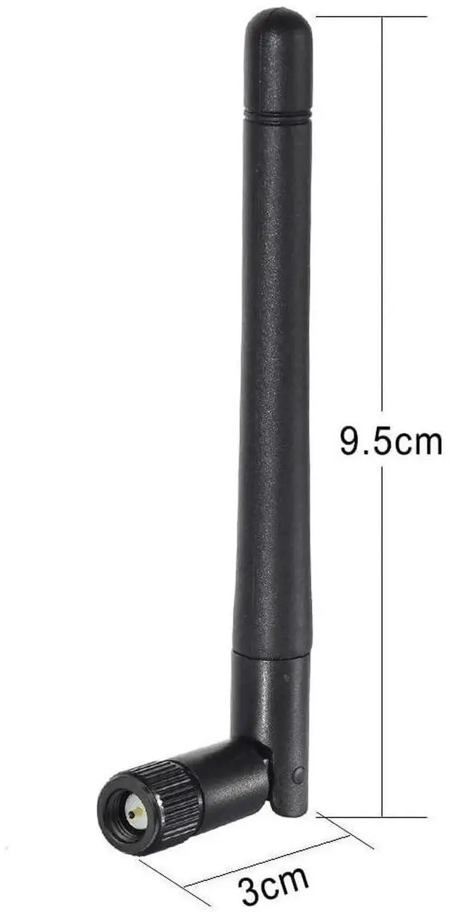 Alt view image 5 of 7 - 4 Pack 3dBi SMA Male Dual Band WiFi Antenna 2.4GHz/5GHz/5.8GHz for Wireless IP Camera, Surveillance DVR & Truck Rear View Monitor