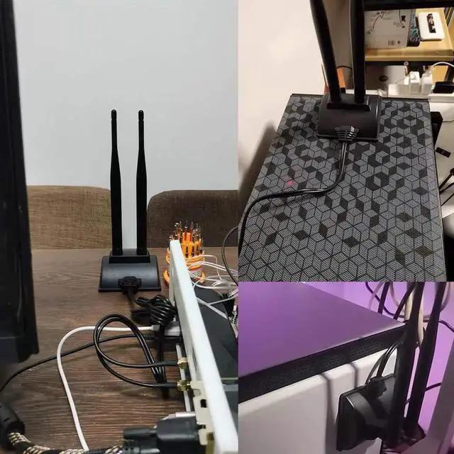 Alt view image 5 of 5 - Magnetic Base Dual Band WiFi Antenna RP-SMA Male with Extension Cable for PCIe WiFi Card, USB Adapter, Router & Mobile Hotspot