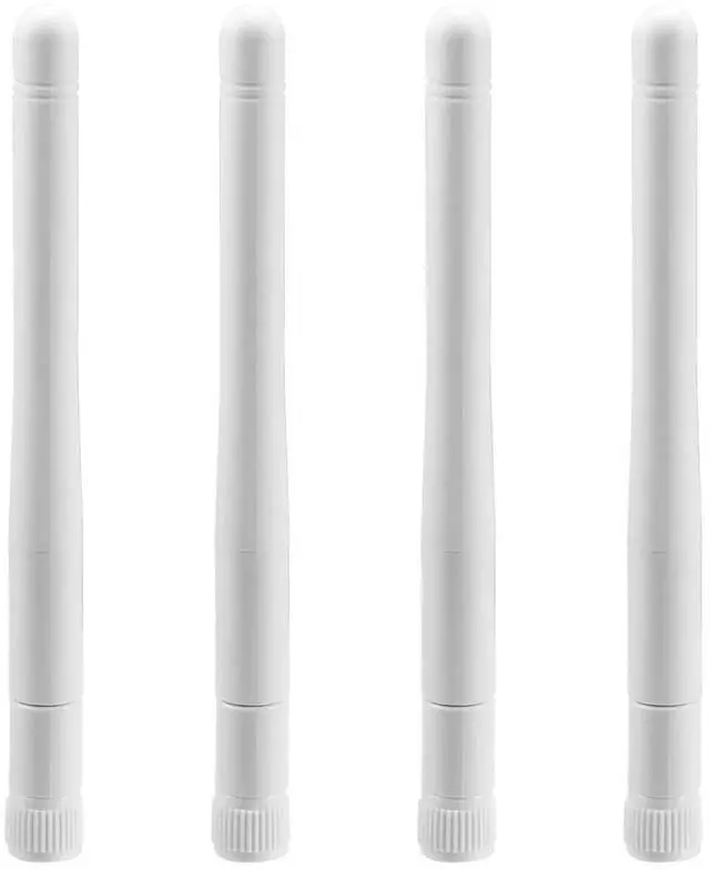 Alt view image 4 of 7 - 4 Pack 3dBi Dual Band WiFi Antenna RP-SMA 2.4GHz 5GHz 5.8GHz Replacement Wireless Antennas for Router IP Camera AP USB WiFi Adapter