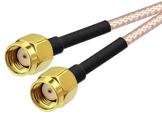 Alt view image 5 of 6 - 15cm 6 Inch RP-SMA Female Bulkhead to Dual RP-SMA Male WiFi Antenna Splitter Adapter Cable for Router Hotspot Mini PCIE Wireless Network Card