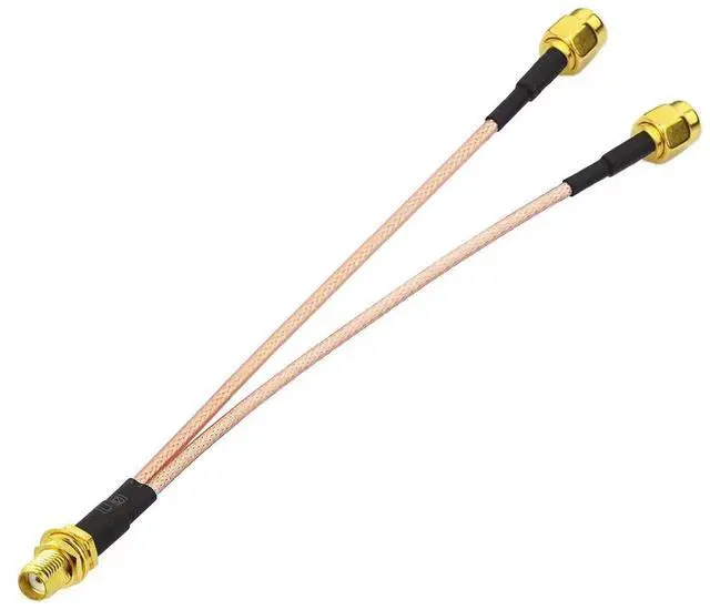 Alt view image 4 of 7 - 15cm 6 Inch SMA Female to Dual SMA Male Splitter Cable 4G LTE Antenna Adapter for LTE Router CPE Hotspot Cellular Gateway Industrial IoT Modem
