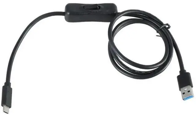 Main image of 60W USB-A to USB-C Fast Charging 10Gbps Data Cable with On/Off Switch for PC, Phones, Mini Lights & Small Fans