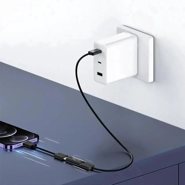 Alt view image 2 of 6 - 10Gbps USB 3.1 Type-C Female to Female Coupler, Reversible Extension Adapter for Fast Charging, Data & Video Transfer, Compatible with Laptop & Phone