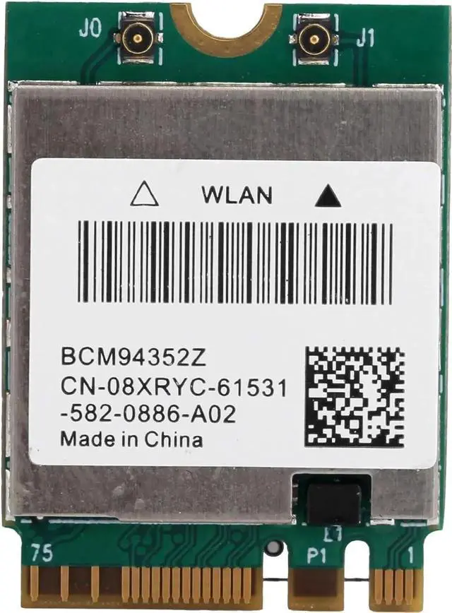 Alt view image 4 of 7 - BCM94352Z NGFF M.2 Dual Band WiFi Card, 802.11ac Wireless Adapter with Bluetooth 4.0 & 2 External Antenna Cables