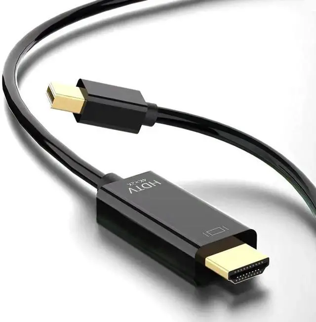 Main image of 6FT / 1.8M 4K@60Hz Mini DP to HDMI Cable, Thunderbolt 2 Compatible Cord for MacBook Air/Pro, Surface Pro/Dock, Monitors & Projectors
