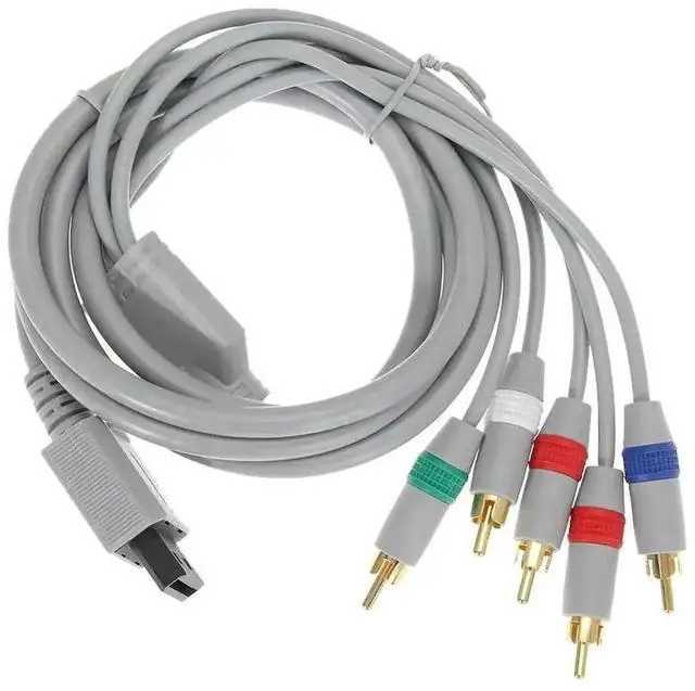 Main image of 1080P 5RCA Component AV Cable, HD Video Audio Cord Compatible with Nintendo Wii & HDTVs