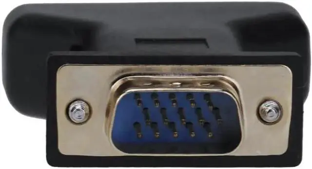 Alt view image 6 of 6 - 1 Pack VGA Male 15Pin to 3 RCA Female AV Converter Adapter, D-Sub VGA to RCA Audio Video Splitter Connector