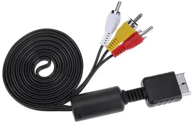 Main image of 1 to 3 RCA AV Composite Cable for Sony PS1/PS2/PS3 Game Consoles, Audio Video TV Lead Gaming Accessory Cord