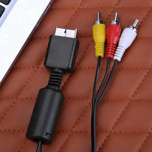 Alt view image 2 of 4 - 1 to 3 RCA AV Composite Cable for Sony PS1/PS2/PS3 Game Consoles, Audio Video TV Lead Gaming Accessory Cord