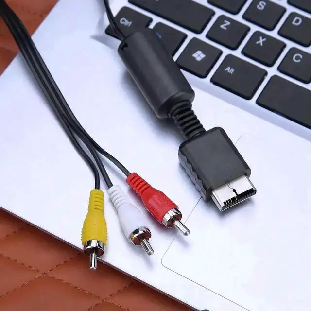 Alt view image 3 of 4 - 1 to 3 RCA AV Composite Cable for Sony PS1/PS2/PS3 Game Consoles, Audio Video TV Lead Gaming Accessory Cord