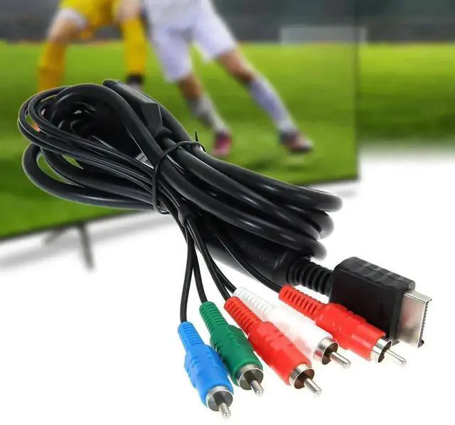 Alt view image 2 of 3 - HD 5RCA Component Audio Video Cable, HDTV AV Component Cord for PlayStation 2 & PlayStation 3 Consoles