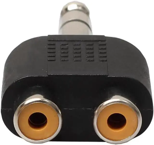 Alt view image 3 of 6 - 5Pcs/Lot 6.35mm 1/4 Inch Stereo Male to Dual RCA Female Audio Splitter Adapter, 6.35 to RCA Balanced Sound Converter Connector