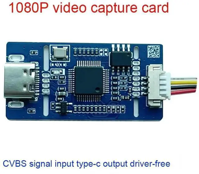 Alt view image 2 of 5 - CVBS AV to USB Type-C Analog Video Capture Module, UVC Free Driver AV CVBS Signal Grabber for Camera, Compatible Windows Linux Android Mac