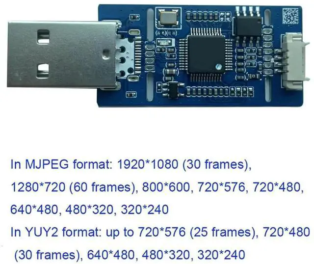 Alt view image 4 of 5 - CVBS AV to USB Analog Video Capture Module, UVC Driver-Free AV CVBS Signal Grabber for Analog Cameras, Compatible with Windows Linux Android Mac OS