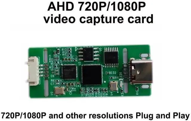 Alt view image 5 of 5 - AHD to USB Type-C Video Capture Module, 720P/1080P HD AHD Signal Converter, Driver-Free UVC Grabber Compatible with Windows Linux Mac OS