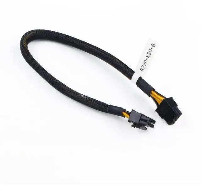 Alt view image 7 of 7 - 8Pin to Dual 6+2Pin PCIe GPU Power Cable 35CM Compatible with Dell R730 Server NVIDIA K80 M40 M60 P40 P100 Graphics Card