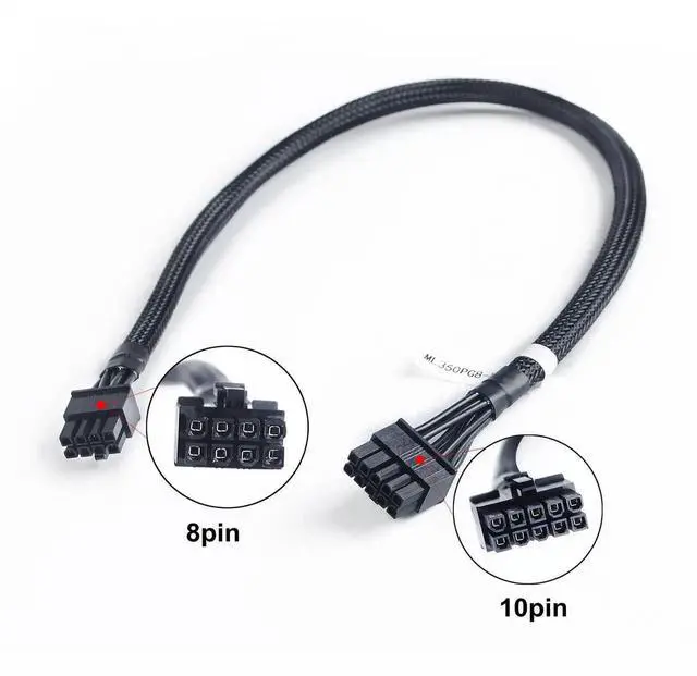 Alt view image 3 of 5 - 10Pin to 8Pin Hard Drive Backplane Power Cable for HP Proliant ML350P G8 Server