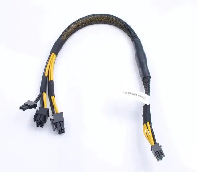 Alt view image 3 of 7 - Mini 8 Pin to 6+8 Pin GPU Power Cable 0TR5TP TR5TP Compatible with Dell R740 R740xd Server GPU Riser